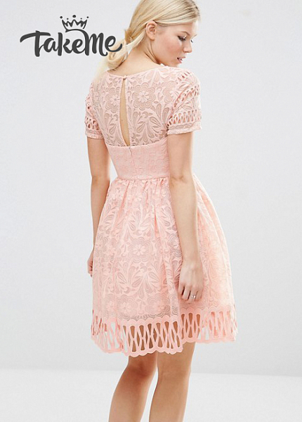 Прокат платья Розовое мини ChiChi для фотосессии и мероприятия в Новосибирске